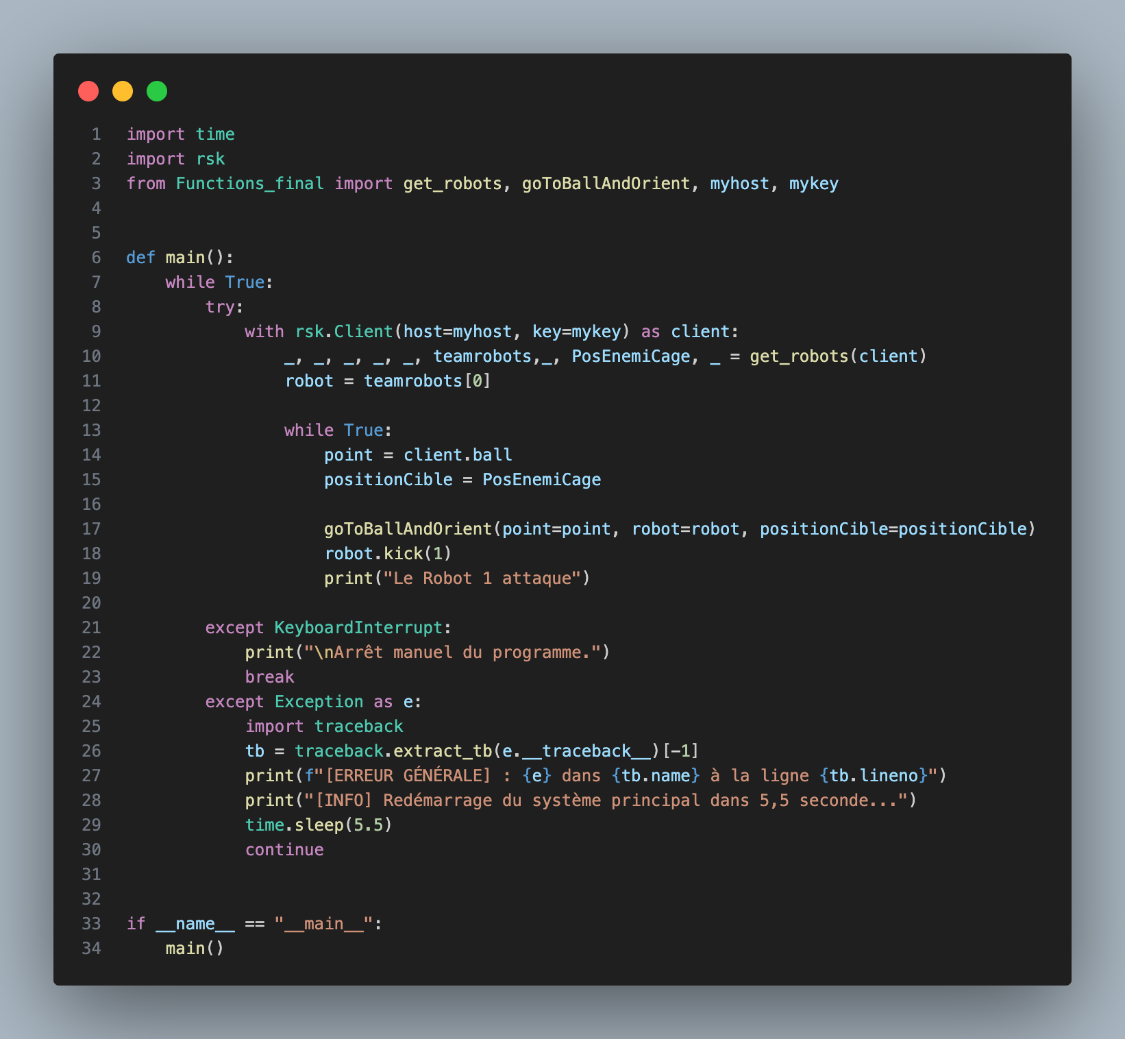Thread code