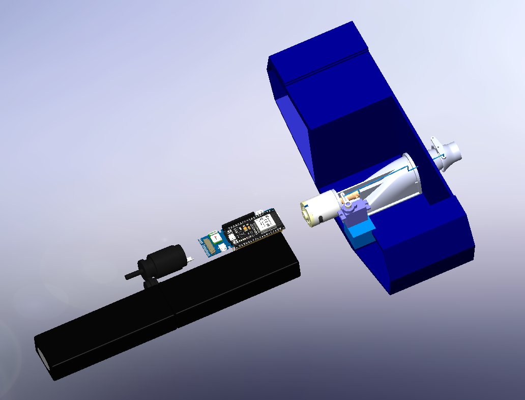 CAD of the jet drive assembly